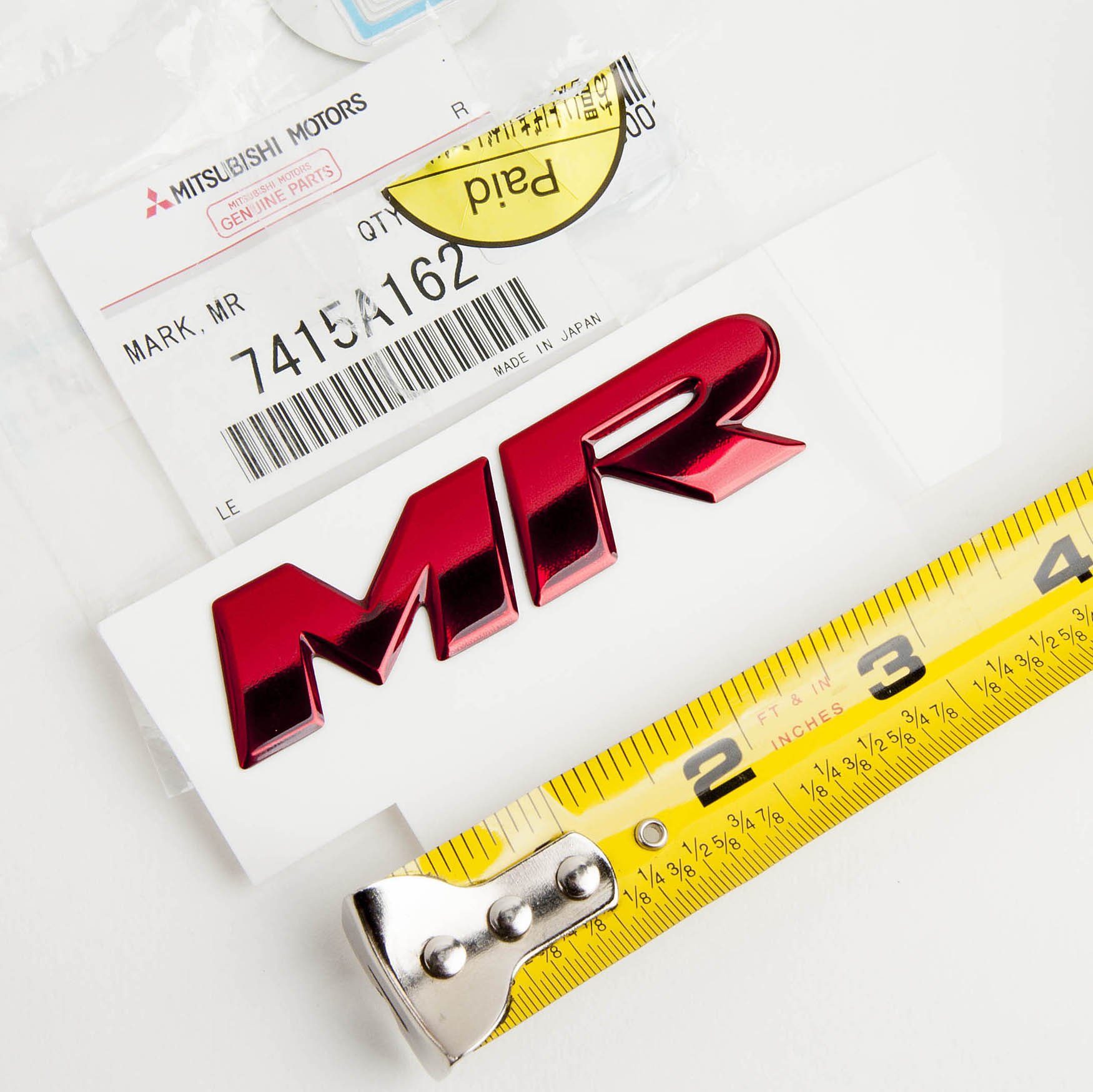 Amazon.com: Genuine Mitsubishi Motors Lancer EVO MR 82 x 22mm Part